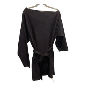 ASOS Slouchy Off The Shoulder Mini Dress With‎ Belt